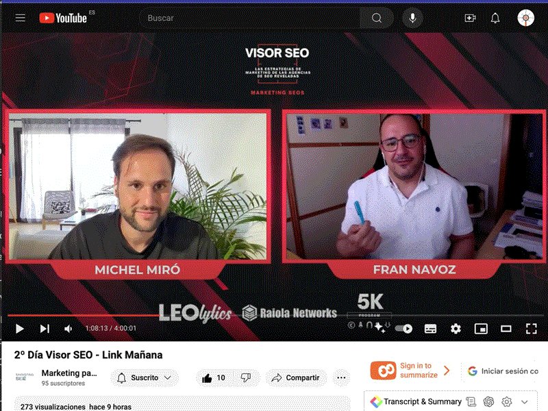 Fran Navoz en Visor SEO con Michel Miró