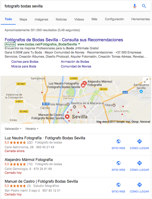 El seo local permite posicionar su web a nivel local, permitiéndole segmentar las localidades donde quieran prestar sus servicios o vender sus productos