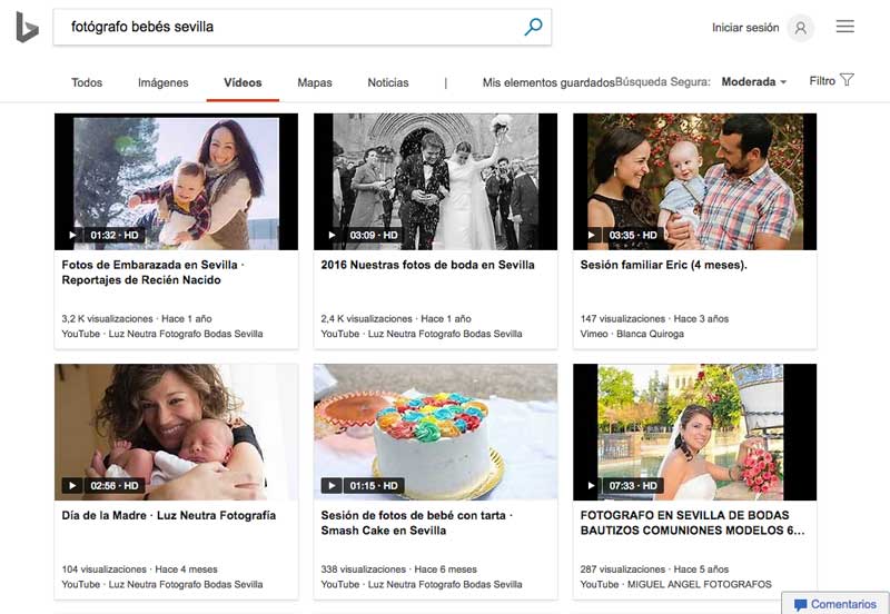 El buscador de vídeos de Bing es al menos igual de competente que el de Google, pero presenta una mejor estética a los usuarios