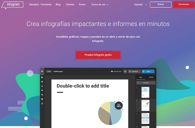 herramientas para crear infografias para su website