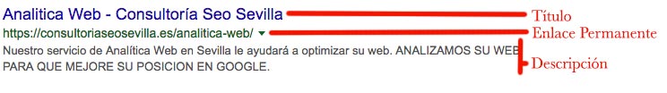 etiqueta y descripción de website para optimizar el posicionamiento