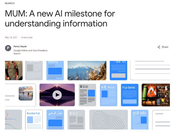Mum, nuevo algoritmo de Google 