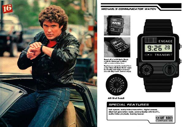 Michael Knight reloj tecnología futurista