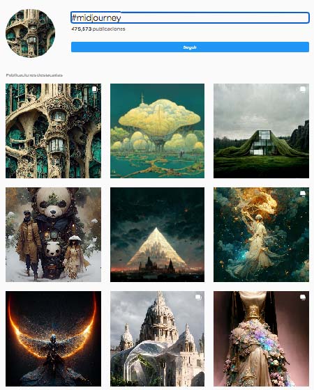 Creación de contenidos con IA Midjourney