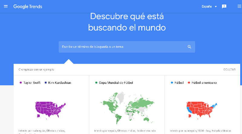 Cómo encontrar palabras clave en Google Trends