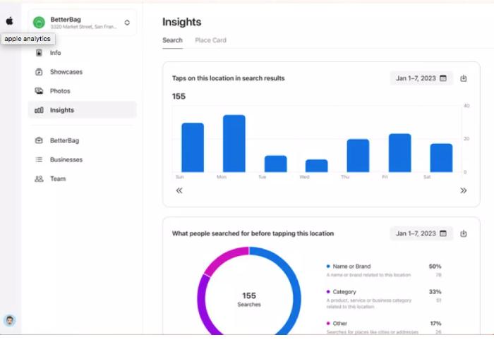 SEO Local en las plataformas de Apple, Business Connect