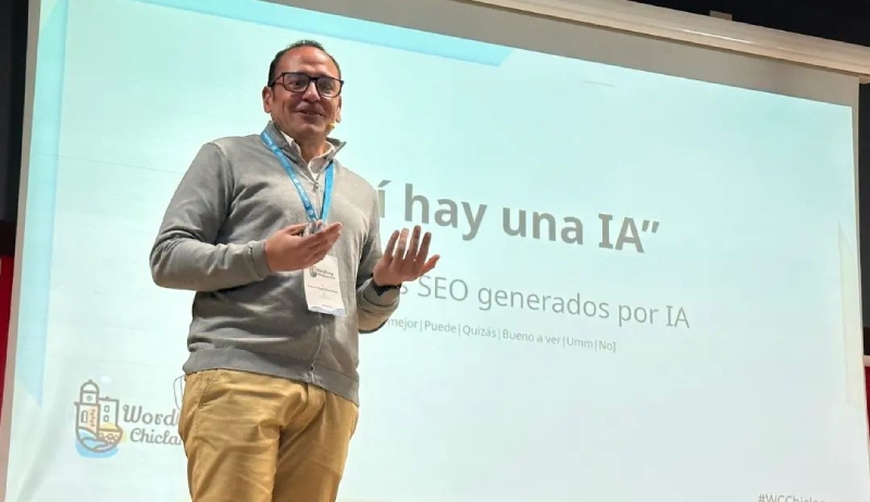 WordCamp Chiclana 2023: Ahí hay una IA y un seo un poco tímido ;)