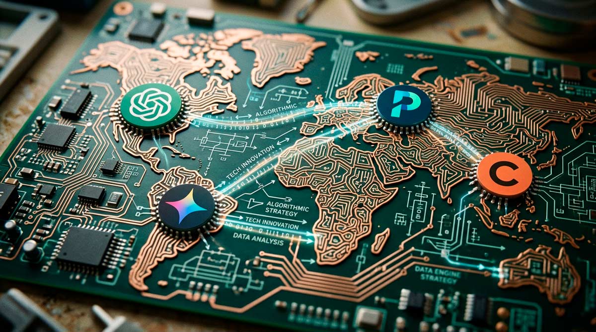 Mapa GEO por motor: ChatGPT, Perplexity, Gemini y AI Overviews